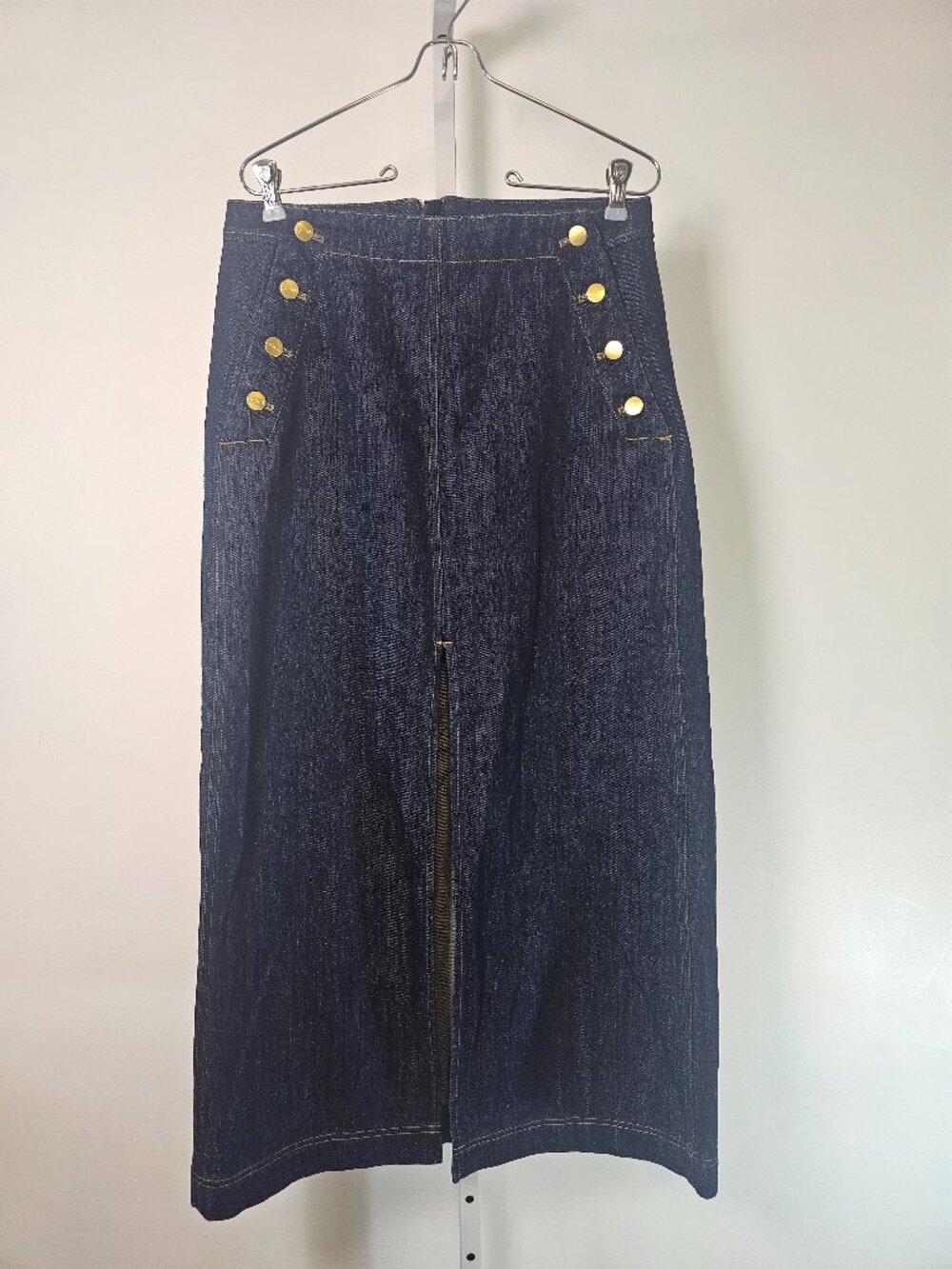 J. Crew Skirt Denim Sailor Preppy Maxi Casual A-line 28